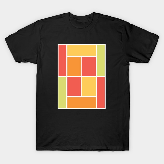 TENNIS COURT PALETTE T-Shirt by King Chris